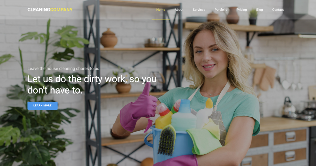 Cleaning Company A CSS Template for Cleaning Service FCT