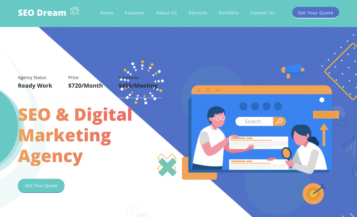 SEO Dream – A Digital Marketing Service Template