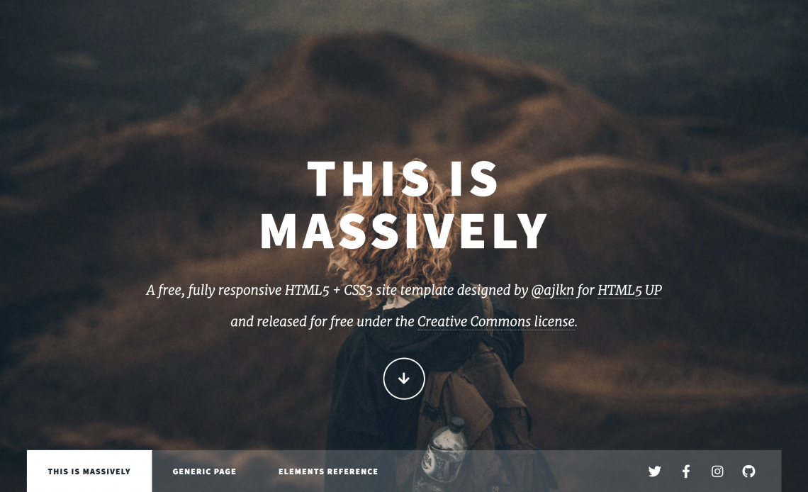Massively – An Article-oriented HTML5 Template
