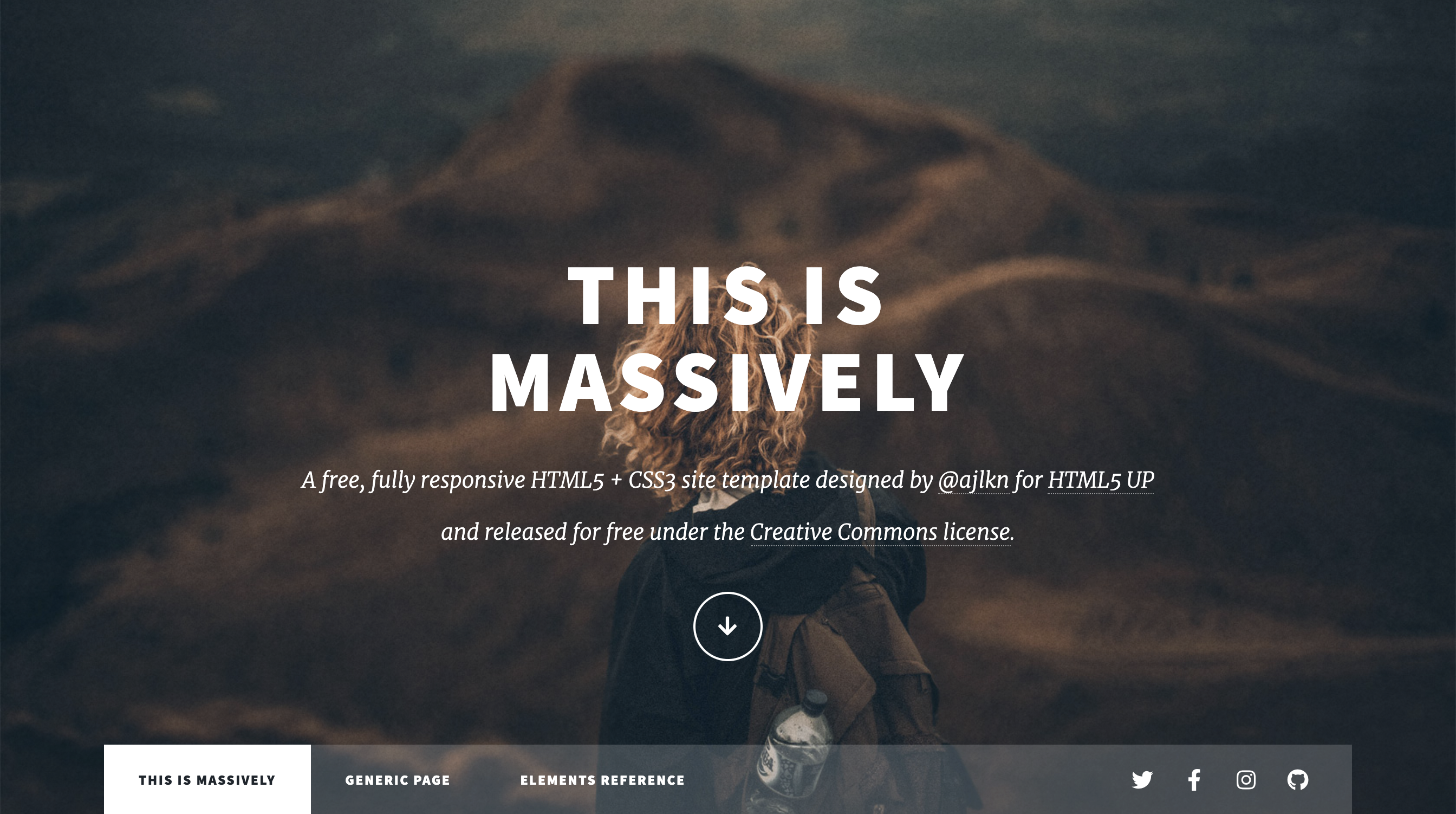 Massively – An Article-oriented HTML5 Template