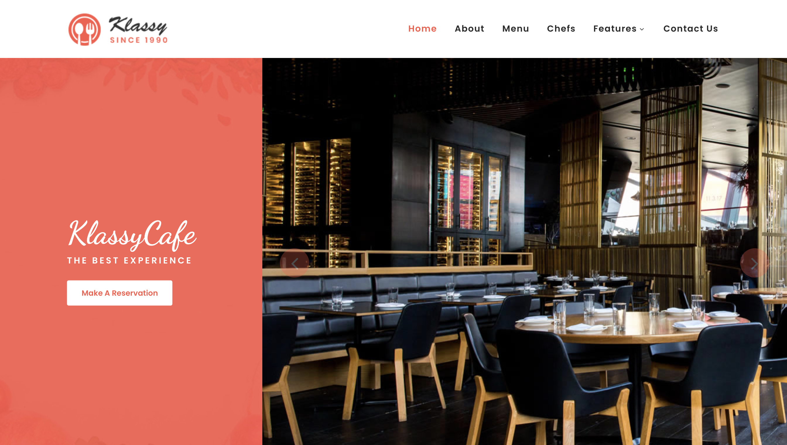 Klassy Cafe – Restaurant HTML Template with Bootstrap