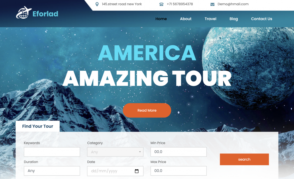 Eforlad – HTML Template for Travel Agency