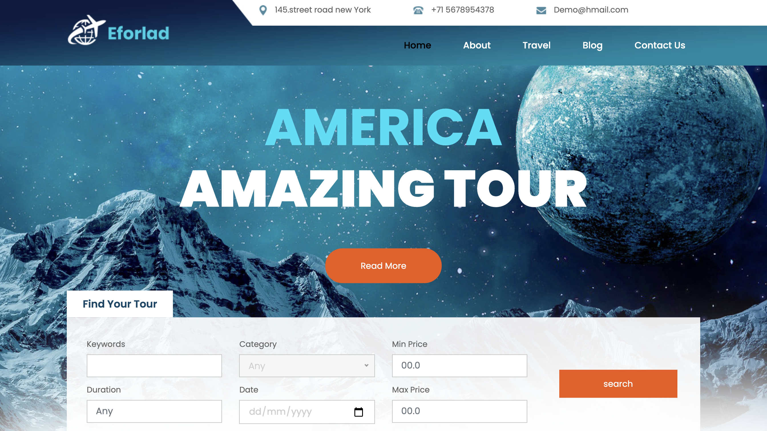 Eforlad – HTML Template for Travel Agency