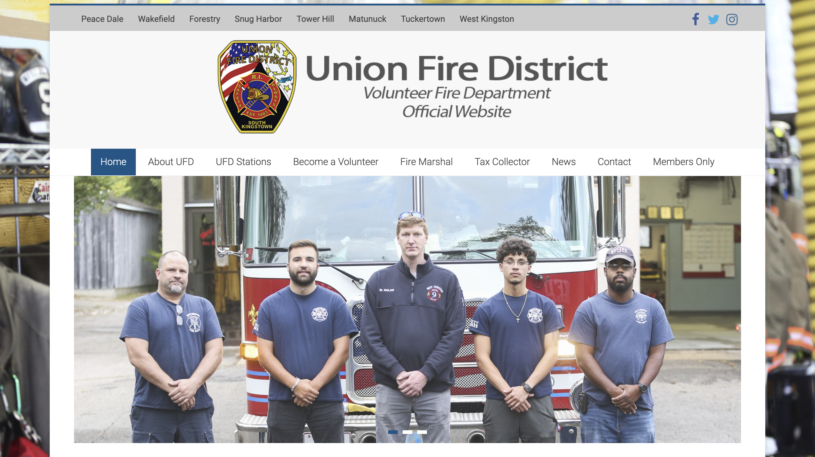 Volunteers Can Now Enlist on the Newly Created Union Fire District Website