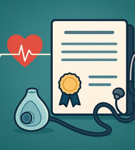 CPR certification card and stethoscope highlighting the importance of BLS in healthcare settings