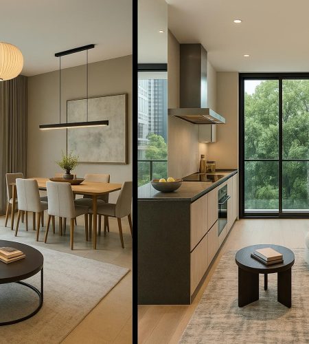 Luxury showflat interiors highlighting unique design features and immersive property experiences