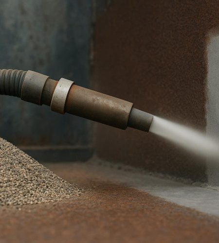 Media coverage highlighting techniques and technology for industrial surface preparation.