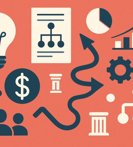 Business consultant reviewing financial documents and strategies for corporate restructuring