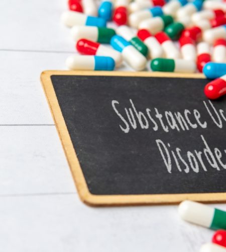 A,Chalkboard,With,The,Words,"substance,Use,Disorder",Surrounded,By