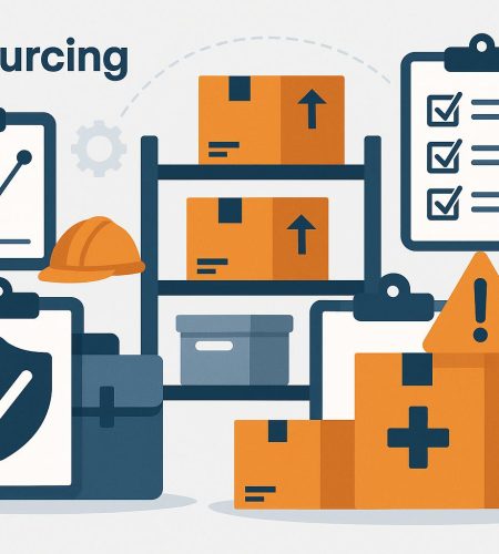 Rows of safety-critical supplies organized in a warehouse, illustrating IPF inventory planning