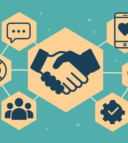 Business team collaborating to enhance customer engagement and build strong brand loyalty