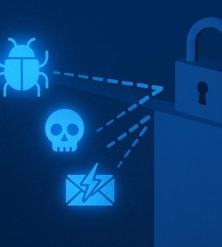 Firewall and cybersecurity icons illustrating digital threats beyond physical security measures