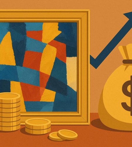 Contemporary art collection highlighting investment potential, inspired by Philippe Jabre's approach