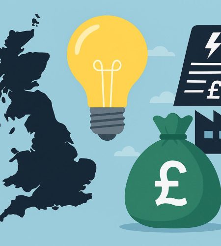 UK business analyzing electricity bills and energy usage to reduce electricity costs